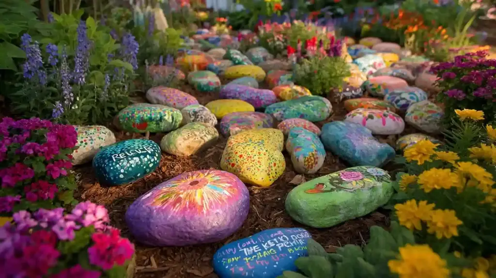 Rustic Rock Flower Bed Inspiration