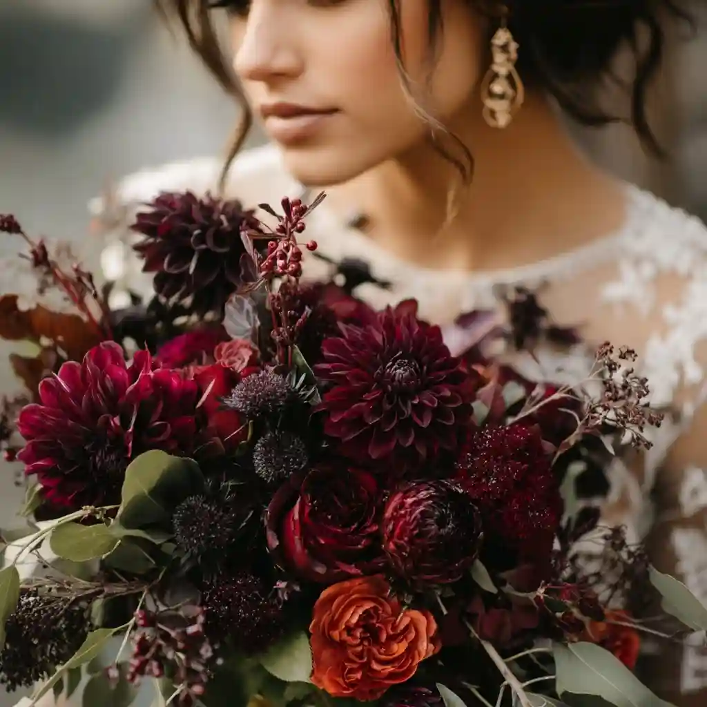 Deep Burgundy Accents