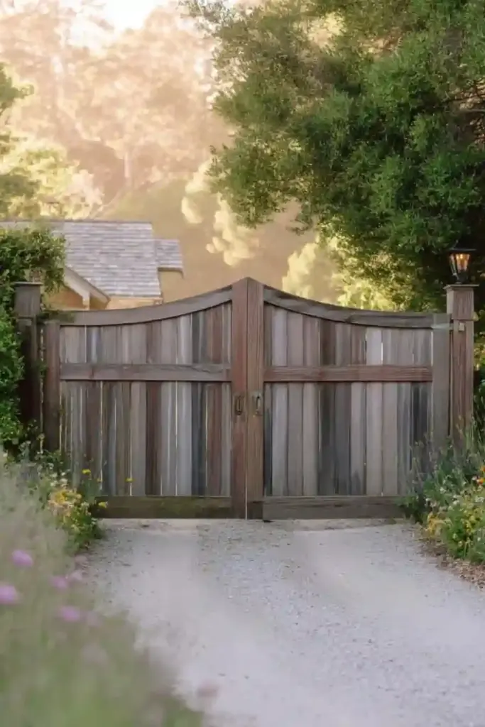 Cottage-Style Split Wooden Gates