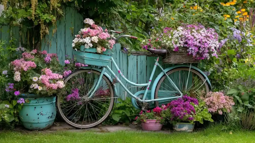 Bicycle Planters for Vintage Garden