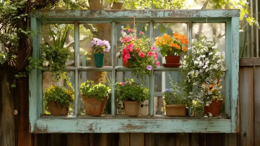 Window Frame Vertical Gardens