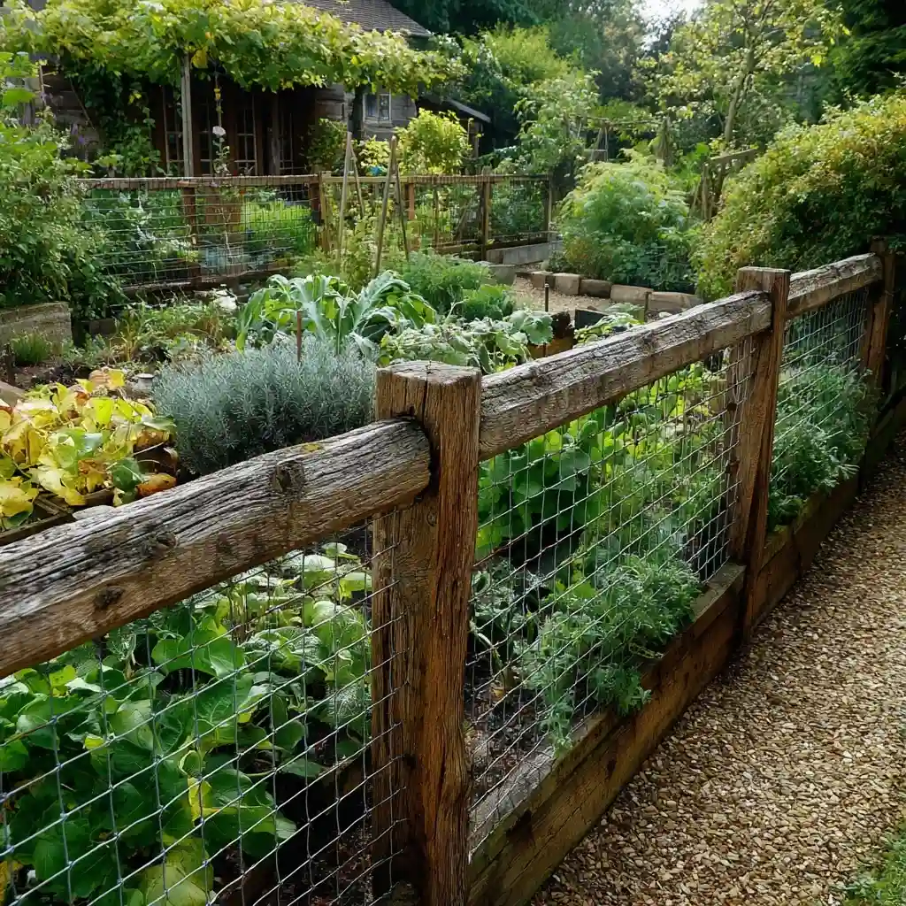 Chicken Wire Garden Fence