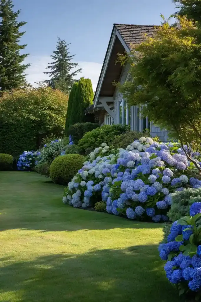  Hydrangea and Evergreen Mix