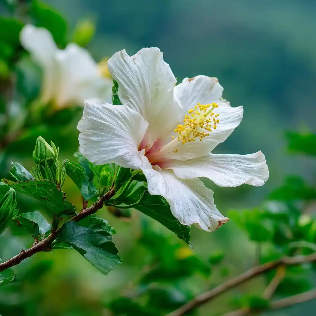 Hawaiian White Hibiscus