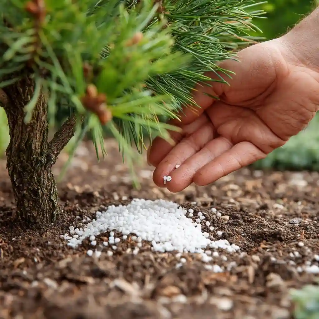  Fertilizing pine trees