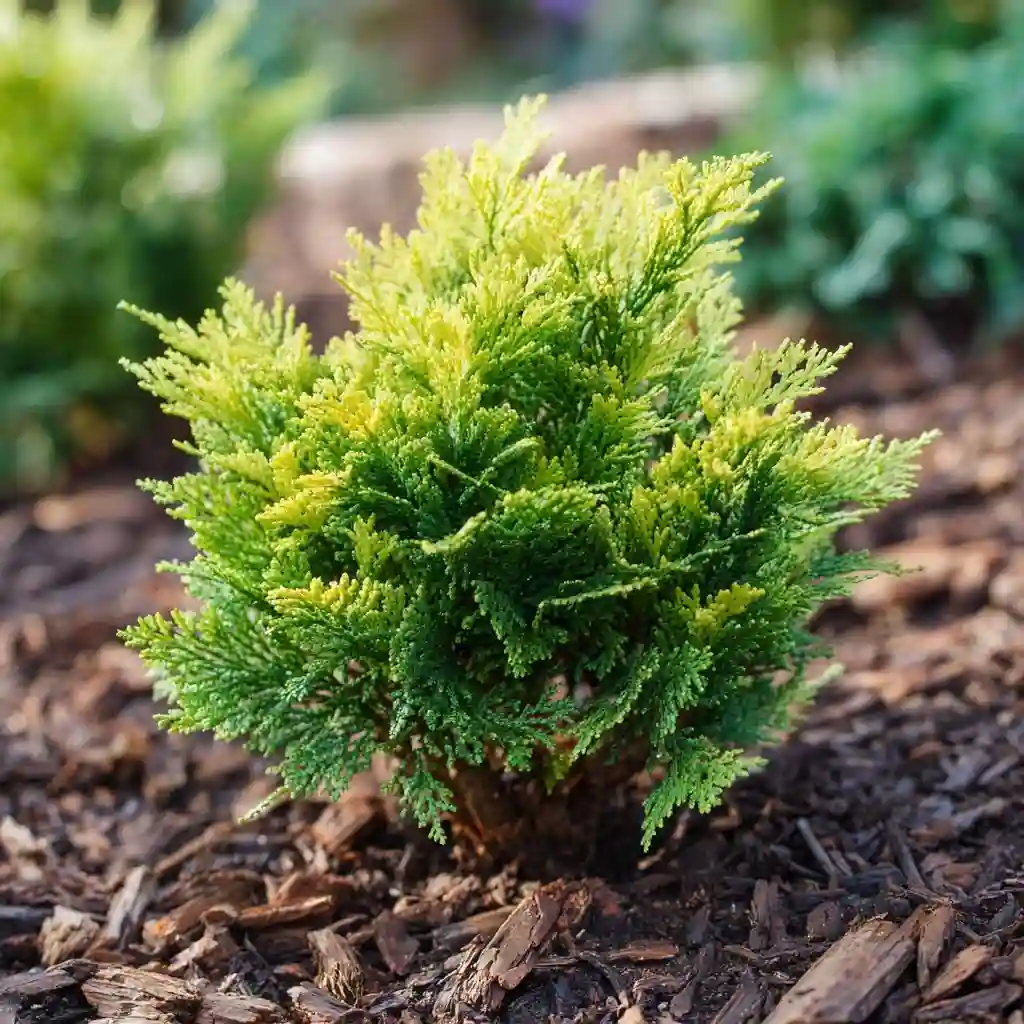 Dwarf Hinoki Cypress (Chamaecyparis obtusa ‘Nana Gracilis’)