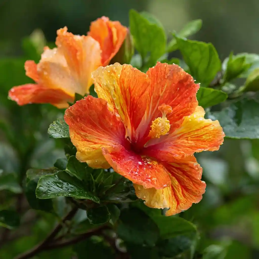  Hibiscus 'Flameball'