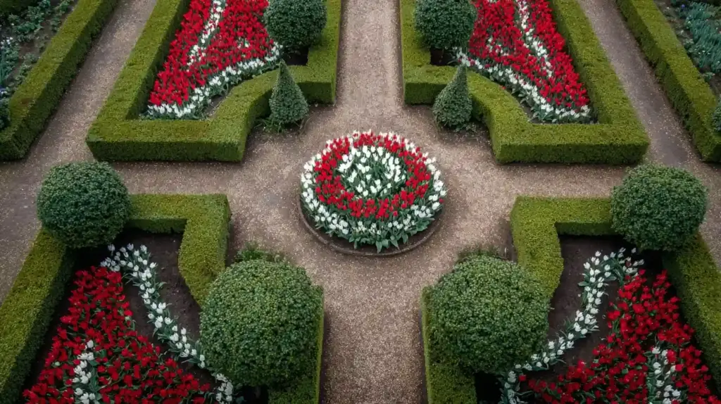 Formal Symmetry Flower Bed