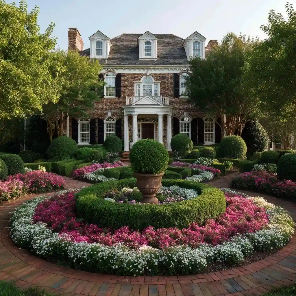 Formal Symmetry Flower Bed