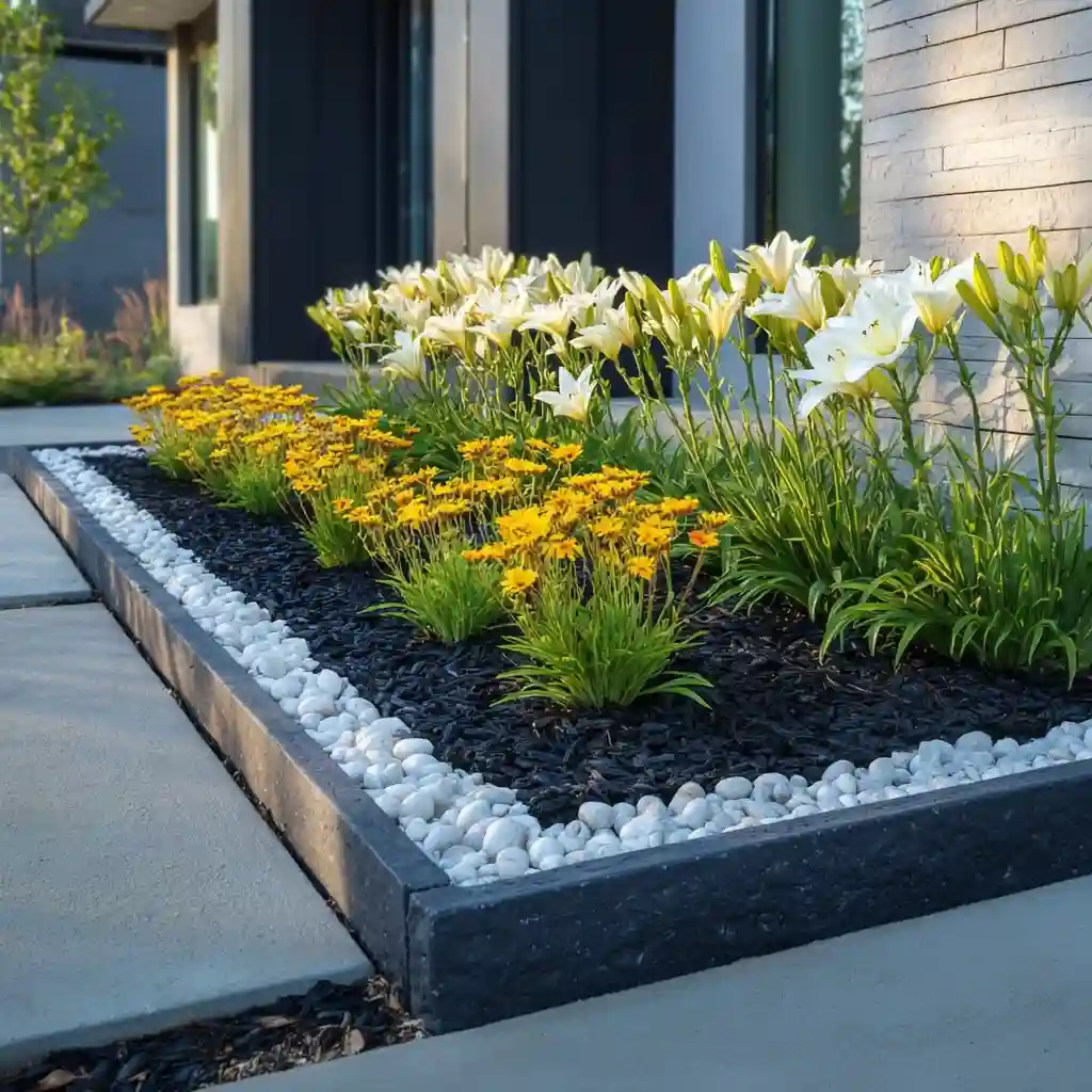 Modern Minimalist Flower Bed