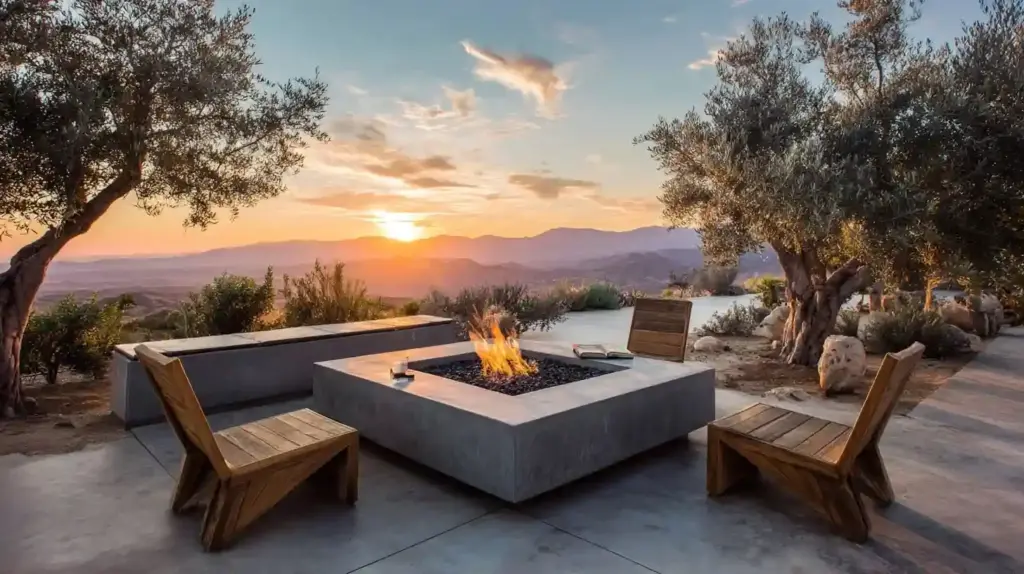 Sunset Views and Olive Trees