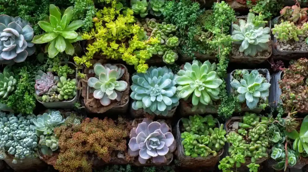 Upcycled Succulent Living Wall
