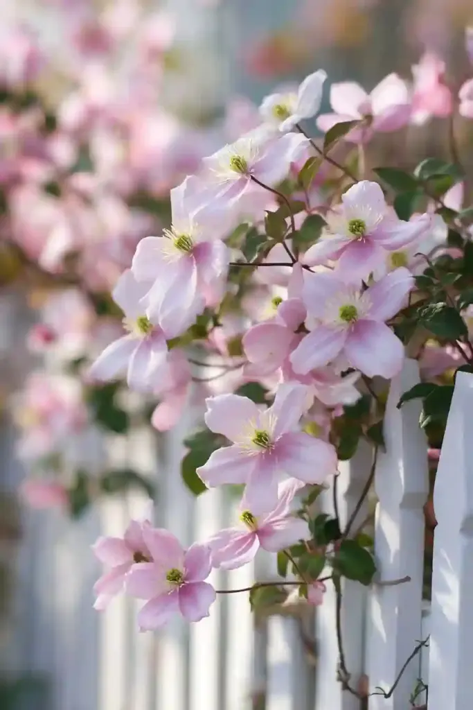 Pink Anemone Clematis