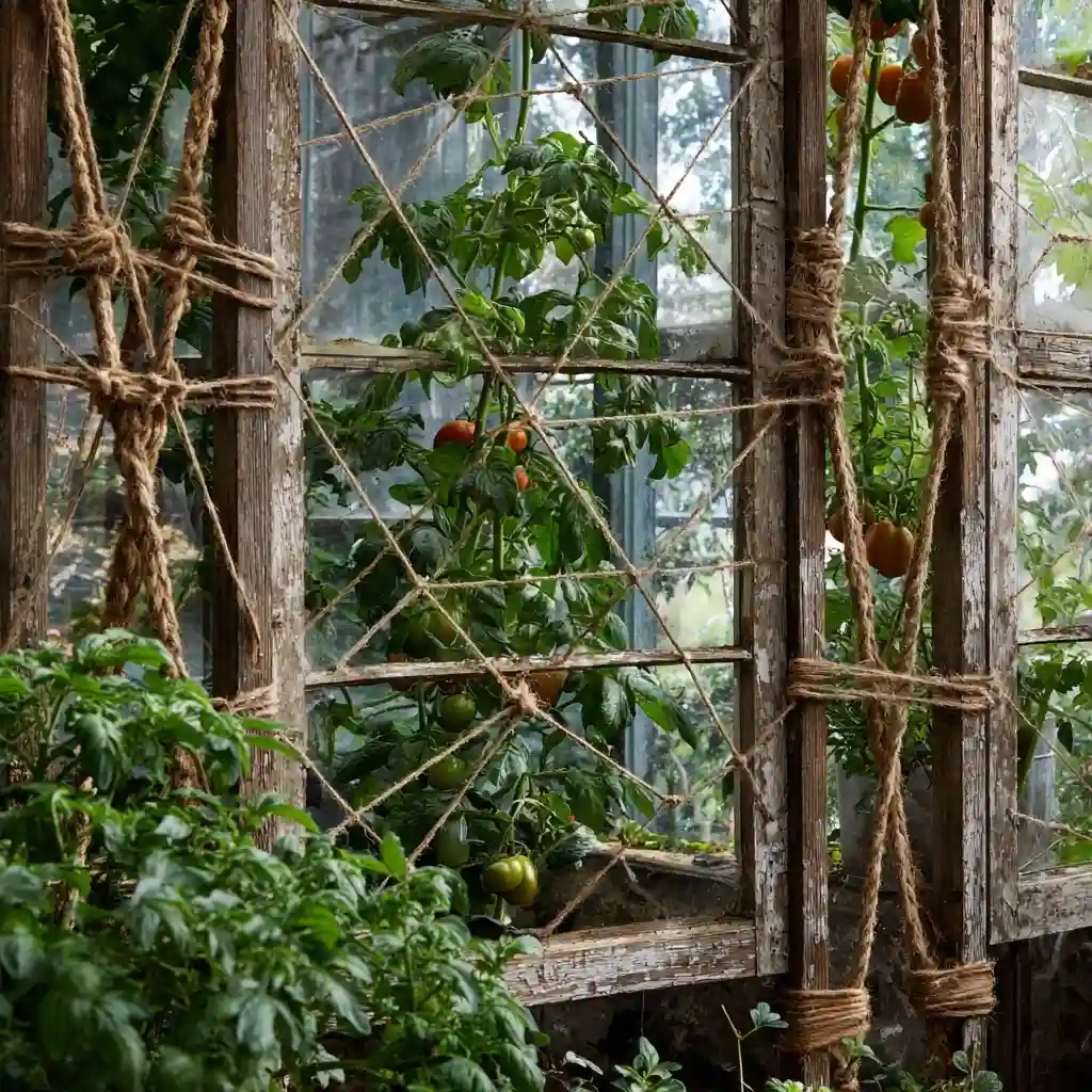 Jute Twine Spider Web Trellis