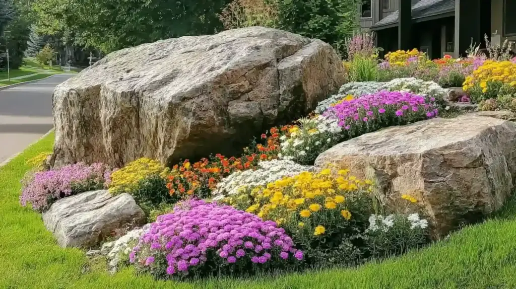 Rock Garden Flower Bed