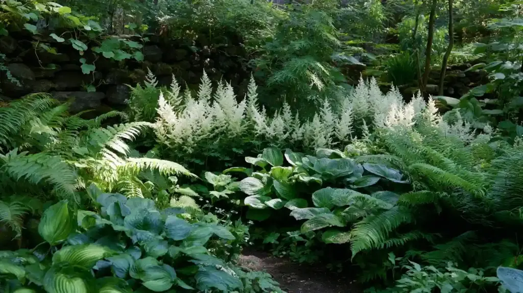  9. Shade Garden Flower Bed