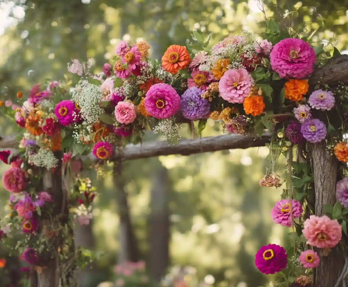 zinnia wedding flowers