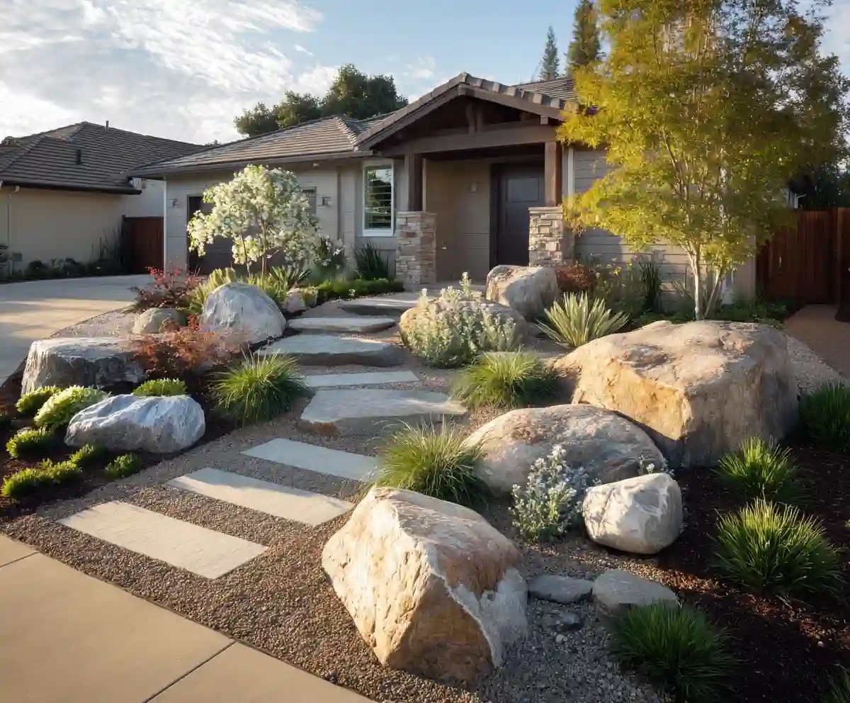 8 Front Yard Landscaping Ideas with Rocks That Wow