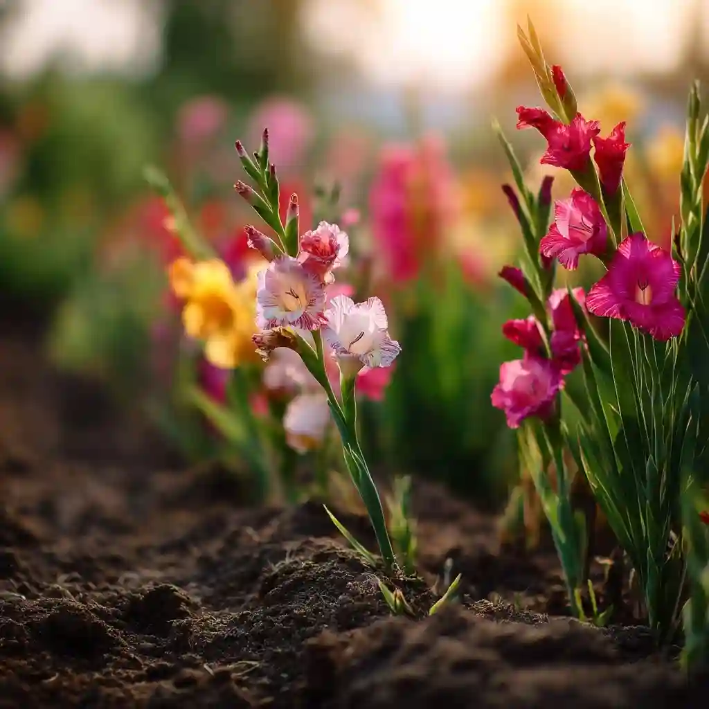 gladiolus growing stages