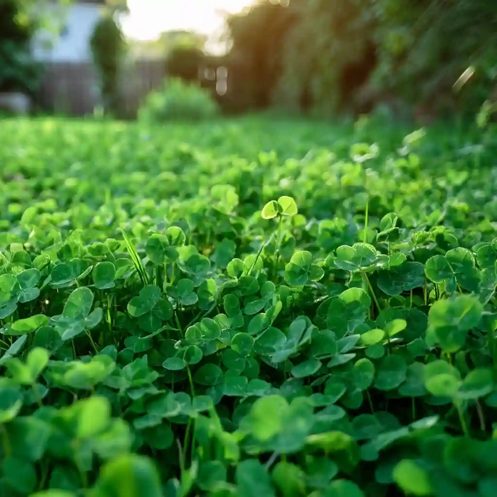 clover lawns Less mowing and maintenance