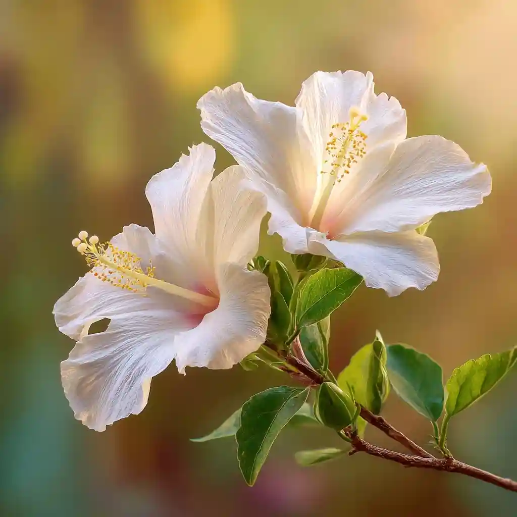 Fragrant White Hibiscus