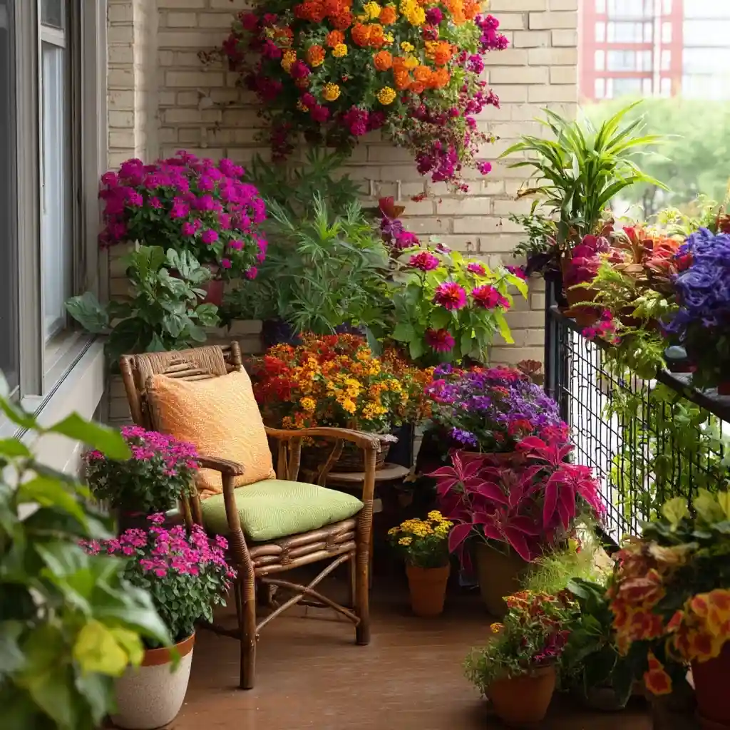 Sunny Corner with Plants