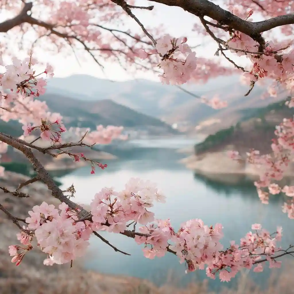 Blossoms Framing a Perfect View