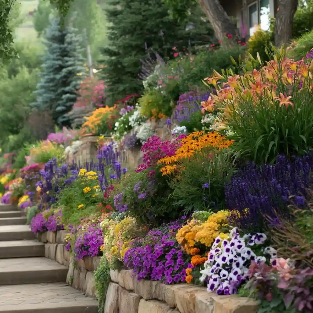 Slope/Terrace Flower Tiers