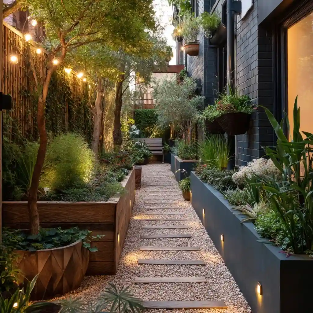 Side Yard and Narrow Garden Transformation
