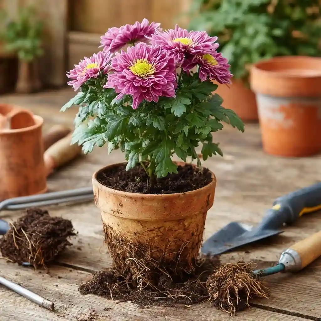 Pruning Hardy Chrysanthemums