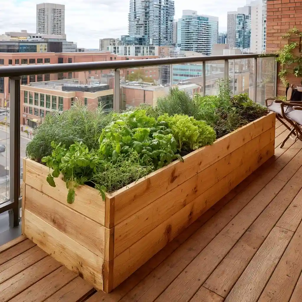 Raised Herb Garden Bed