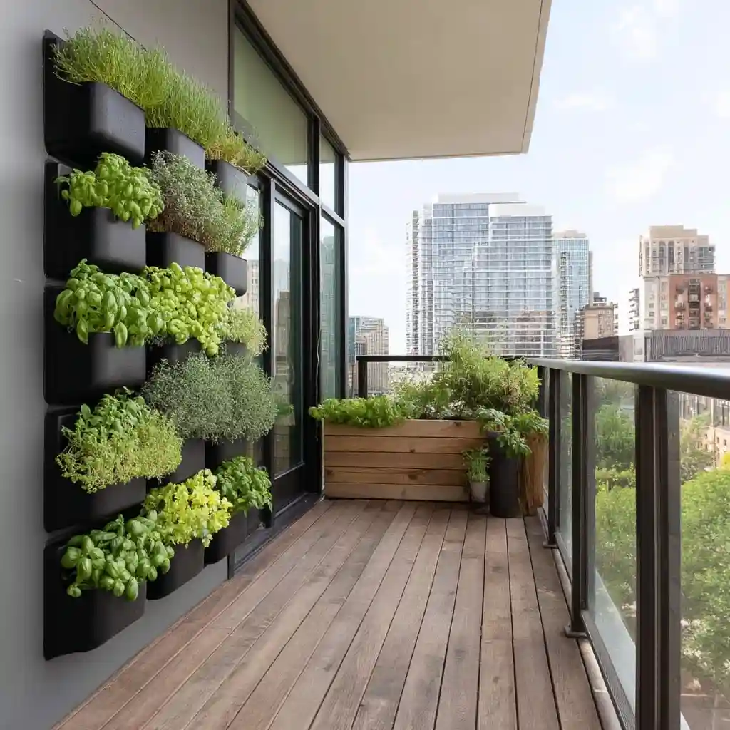 Wall-Mounted Herb Planters
