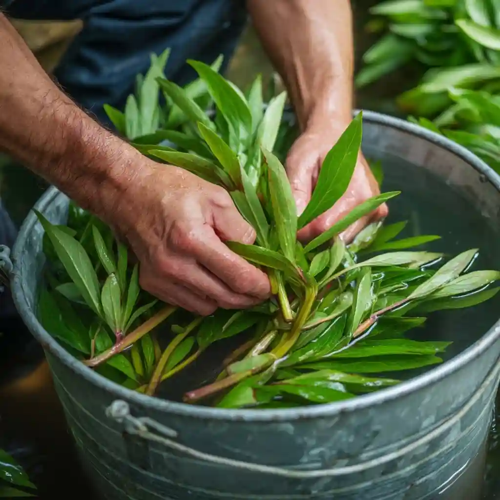 Strip Lower Foliage to Keep Stems Clean and Hydrated