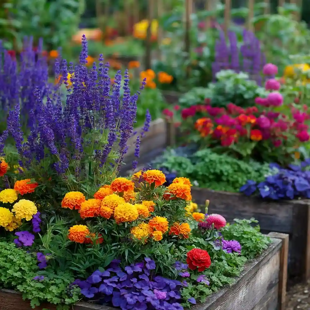 Raised Bed Color Blocks