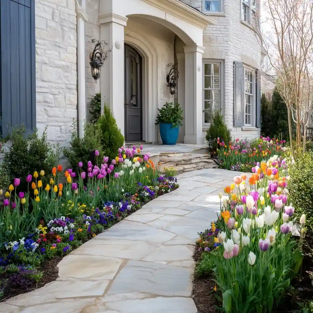 Curb-Appeal Front-Walk Planting