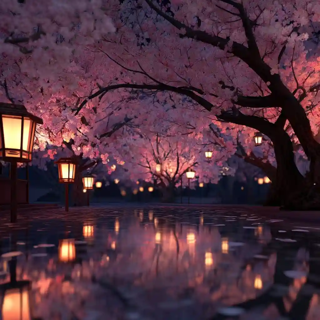 Nighttime Sakura Illumination