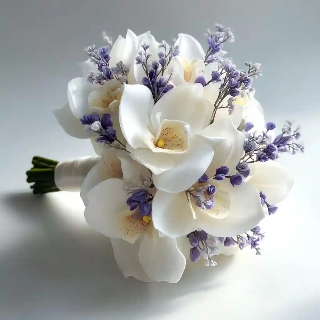  Perfectly White Orchids