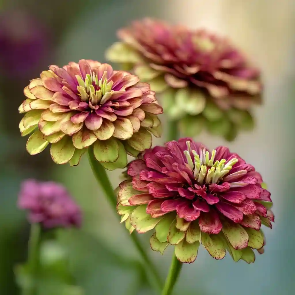Zinnia ‘Queen Red Lime’
