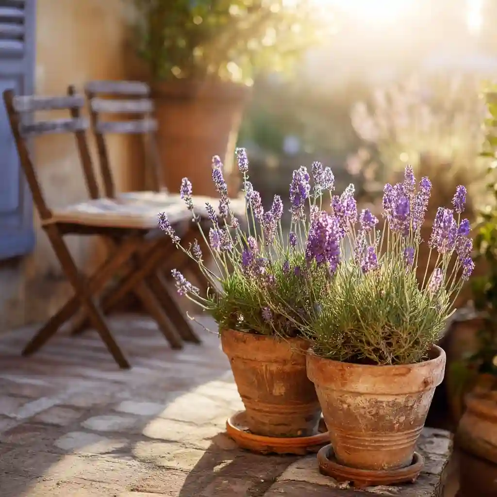 Lavender Patio Planters