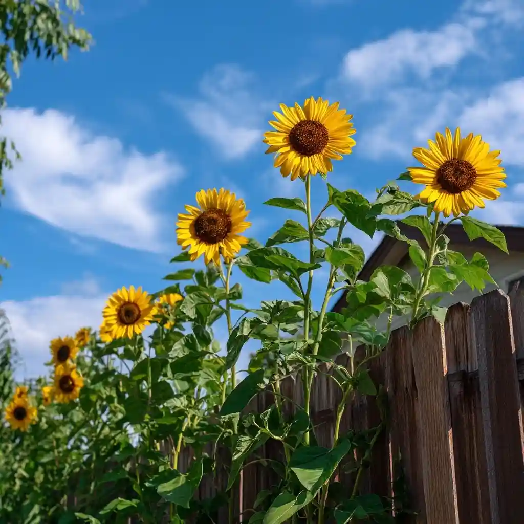 Sunflowers Soaking Sun