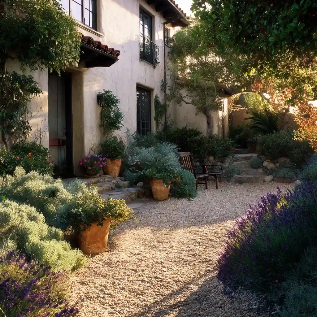 Mediterranean Gravel Bed (Lavender, Rosemary)