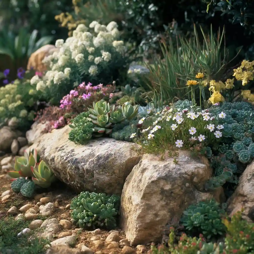Sun-Kissed Mini Rock Garden