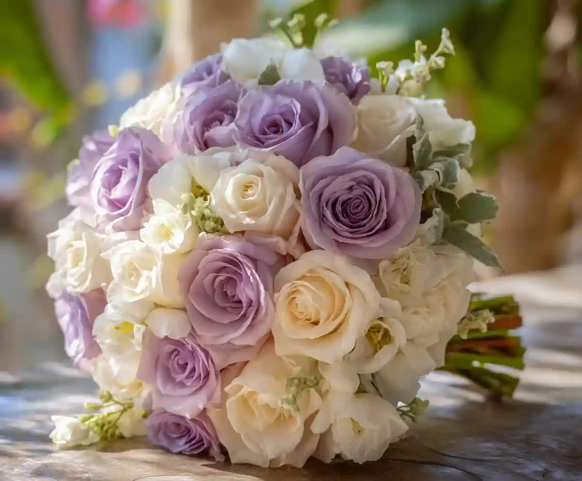 15 Lavender and White Wedding Bouquet Ideas for a Dreamy Day