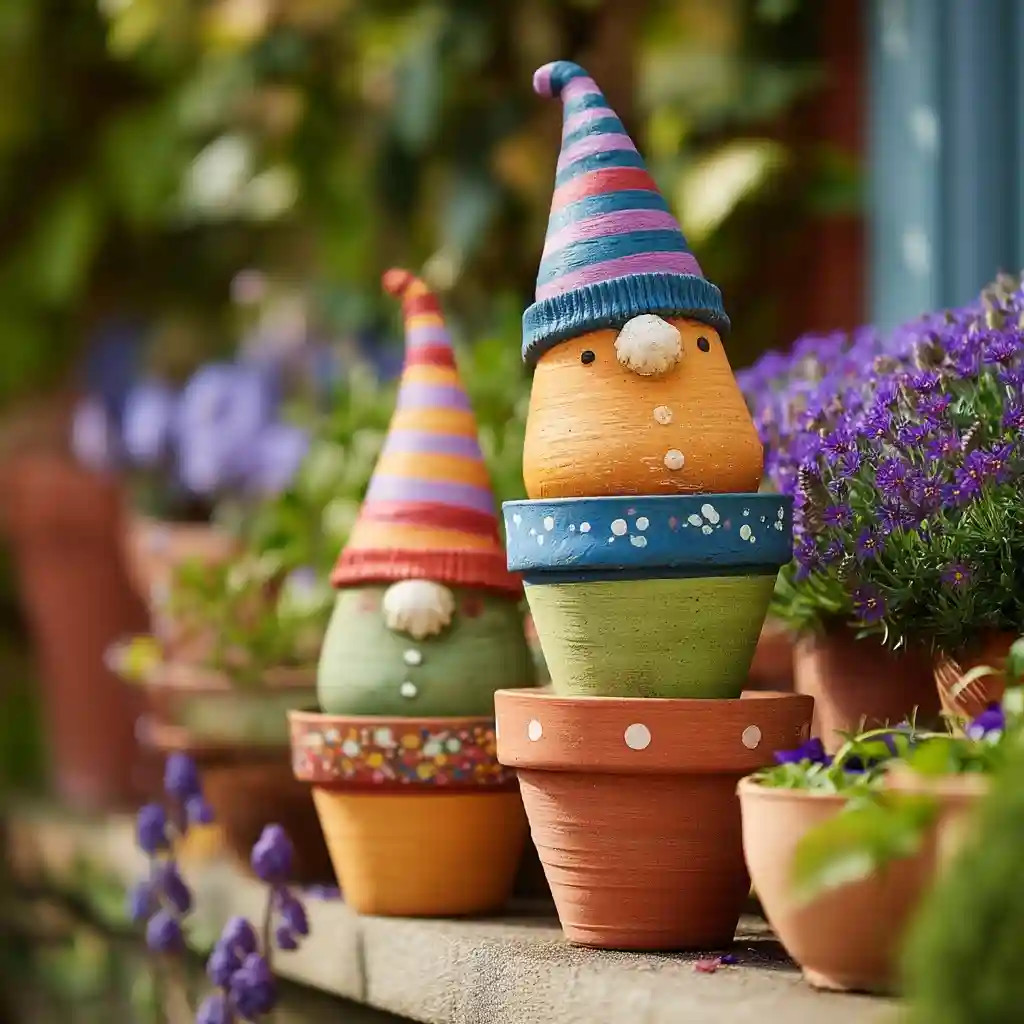 10. Clay Pot Gnomes