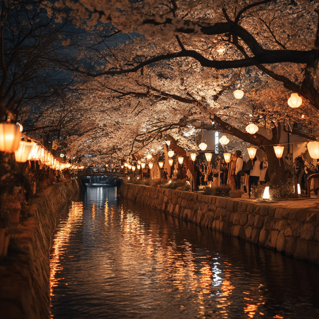 Nighttime Flower Viewing Is a Spectacle of Its Own