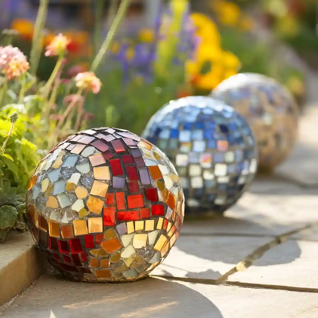 13. How to Make Decorative Garden Art Balls