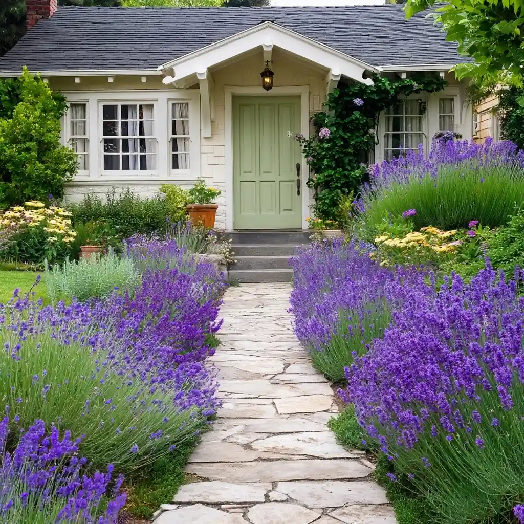 Lavender-Lined Path