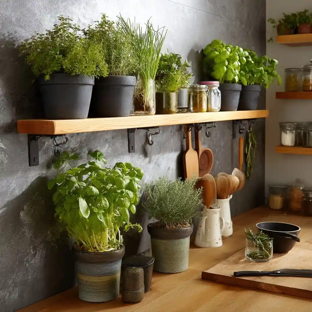 Kitchen Wall Herb Garden