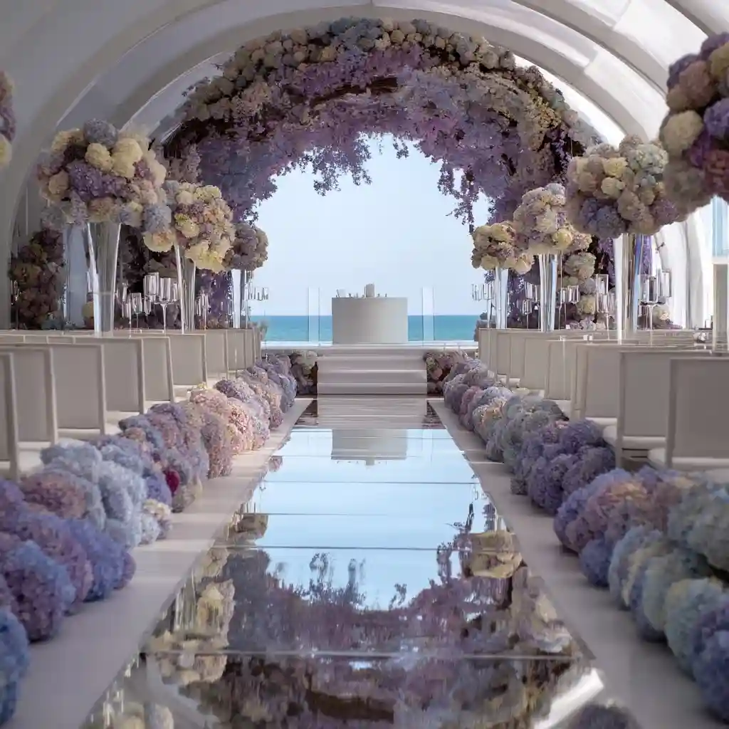 Lavender Cloud Aisle