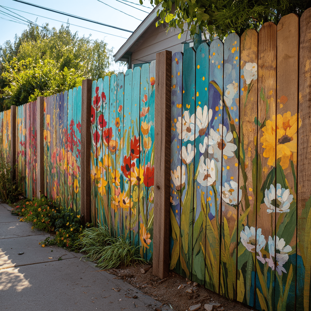 Painted Fence Mural